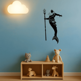 CIFbuy Exquisite Merman Mermaid King Queen Metal Wall Art Set Mythical Ocean Decor Handcrafted Unique Gift (TikTok, temu pick-up service)