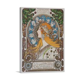 La Plume Zodiac 1896 (Type: Standard Framed Canvas Print, size: 40" x 26" / 100cm x 65cm (approx))